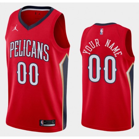 Herren NBA New Orleans Pelicans Trikot Benutzerdefinierte Jordan Brand 2020-2021 Statement Edition Swingman